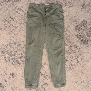 Women's Olive Green Jogger Pants